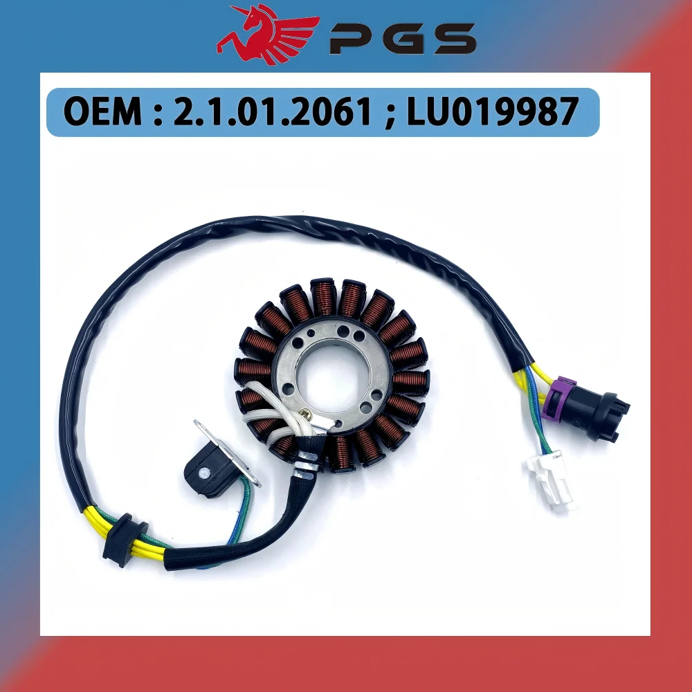 

93MM Stator with Waterproof Plug For Linhai 300 T3b 400 27450 Stels ATV 300B Buyang 300 Feishen 2.1.01.2061 LU019987 27450