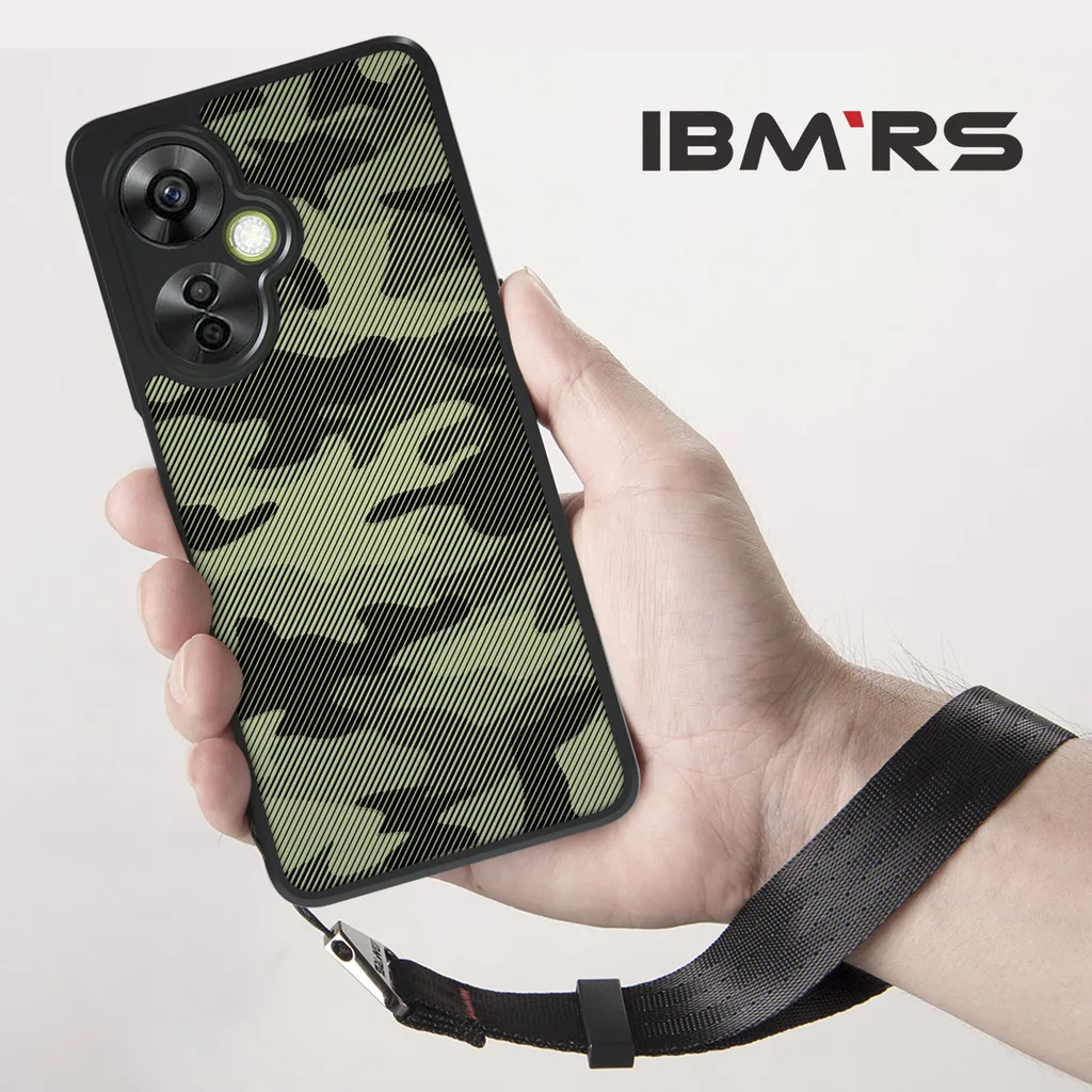 

IBMRS for oneplus ce 3 lite 5g /Nord N30 5G case, (Comes with wrist strap)Shockproof Advanced Protective Cover -Coma Black