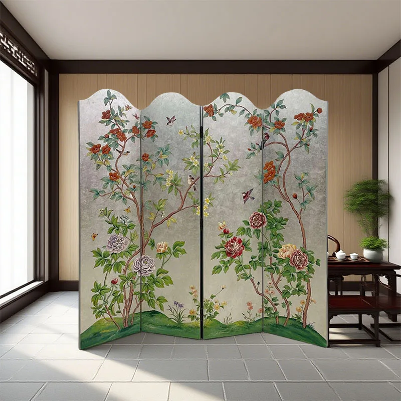 Painted living room villa entrance porch decorative screen partition