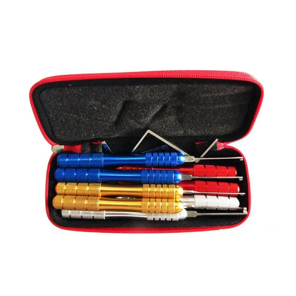 HUK Kaba Lockpicking Tool Set with Colorful Round Handle,High Quality professional Locksmith Tools,Tension Wrench Pick Tool