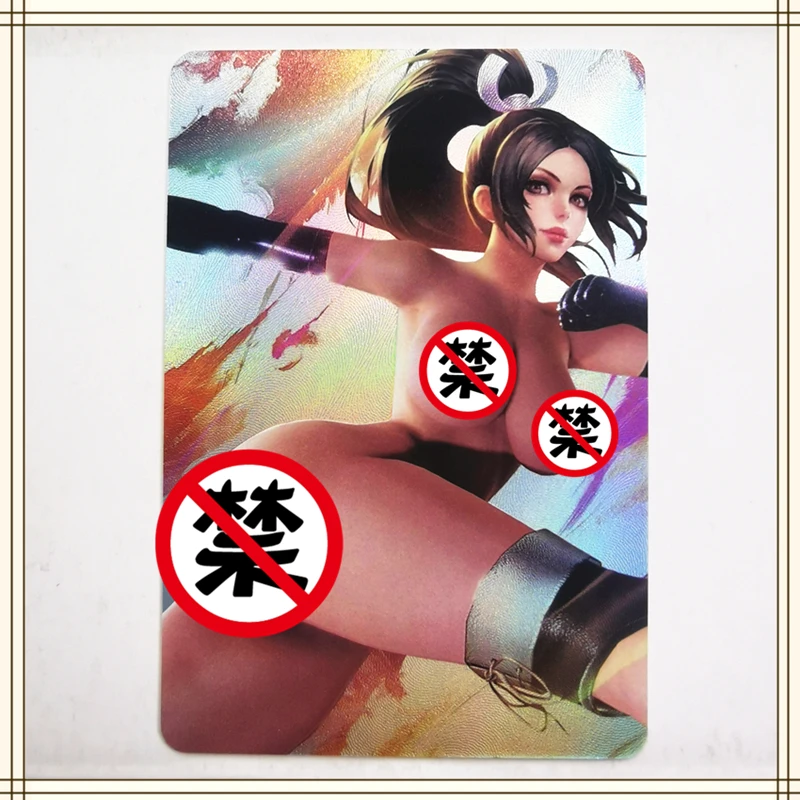 Anime 97King of Fighters Mai Shiranui Sexy Girl Character Series ACG Sexy Nude Card Kawaii Toy Gift Games Comics Collection Card