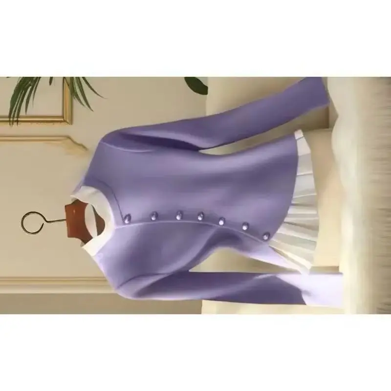 

Elegant Fashion Niche Design Top Base Shirt For Women 2026 New Lazy Style Beautiful Temperament Autumn Winter Women's Clothing