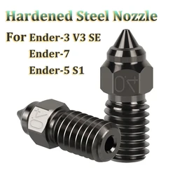 2pcs Hardened Steel Nozzle For Ender-3 V3 SE 3D Printer Parts 1.75mm Spider Nozzle For Ender 7 Ender 5 S1 Spider Hotend Extruder