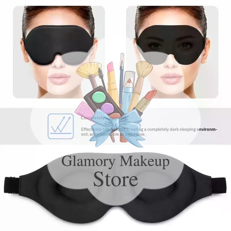1/2/3Pcs 3D Sleep Mask Soft Breathable Light Blocking Eye Shade for Sensitive Eyes Night Rest Travel Nap