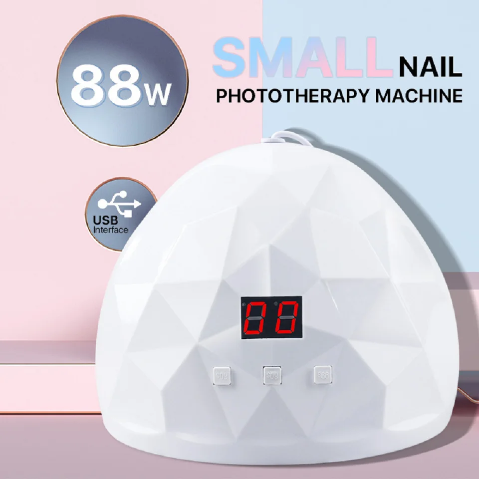 Lámpara UV para secado de uñas, lámpara de curado de gel polish, herramienta de secado para uñas de gel, para hogar o salón 6