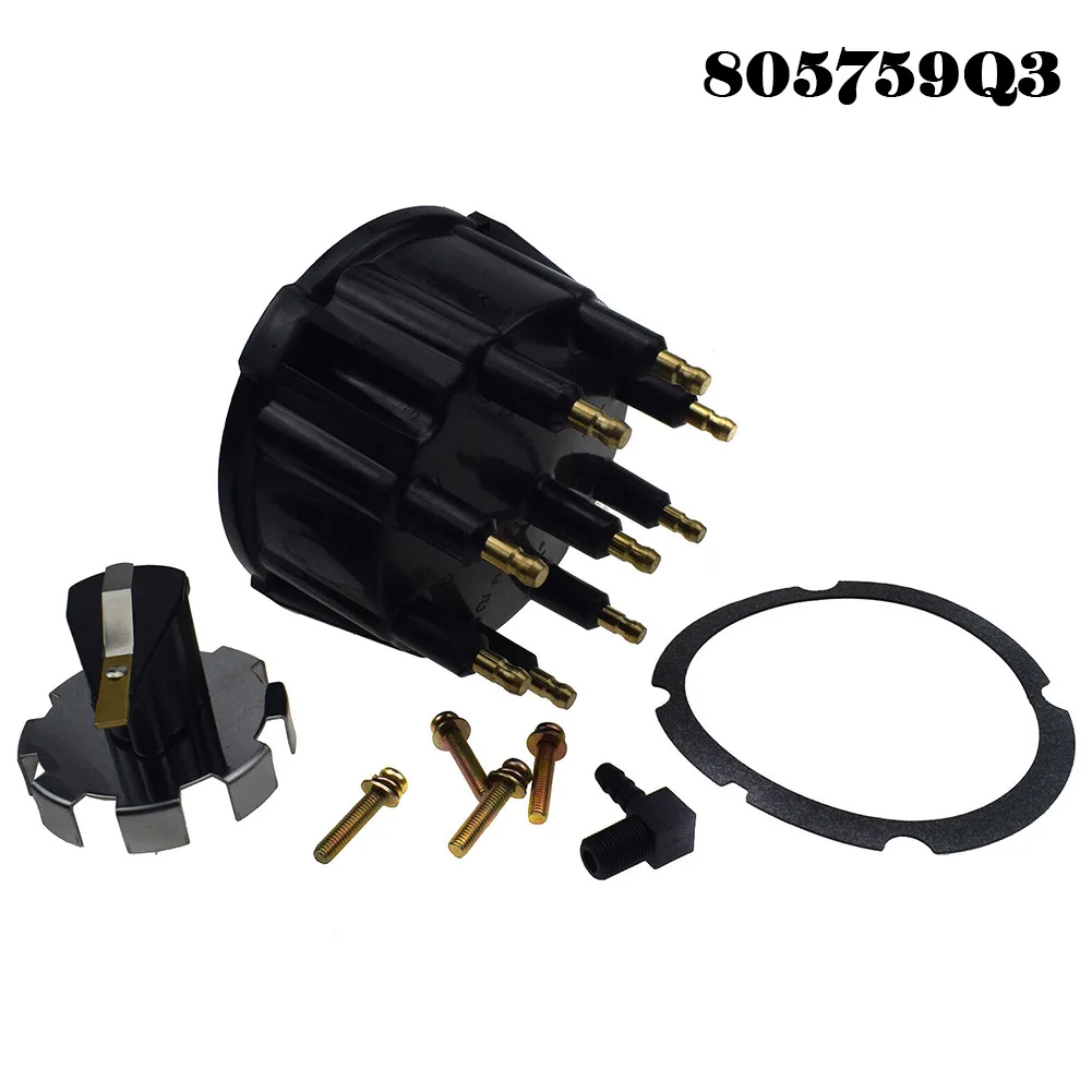For Mercruiser Engine V8 Distributor Cap And Rotor 5.0 5.7 7.4 8.2 187523 805759Q3 815407A2 18-5395 805759T3 805759T1 13524T1 18 - view 2
