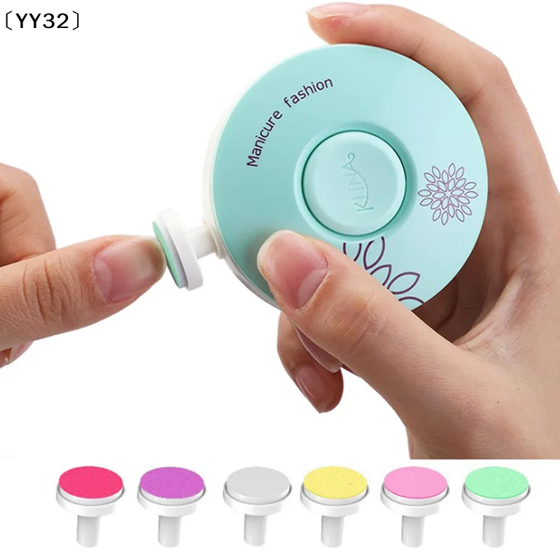 6pc Electric Baby Nail File Clippers Replacement Head Toes Fingernail Cutter Trimmer Head Manicure Tool Lightweight  〔YY32〕