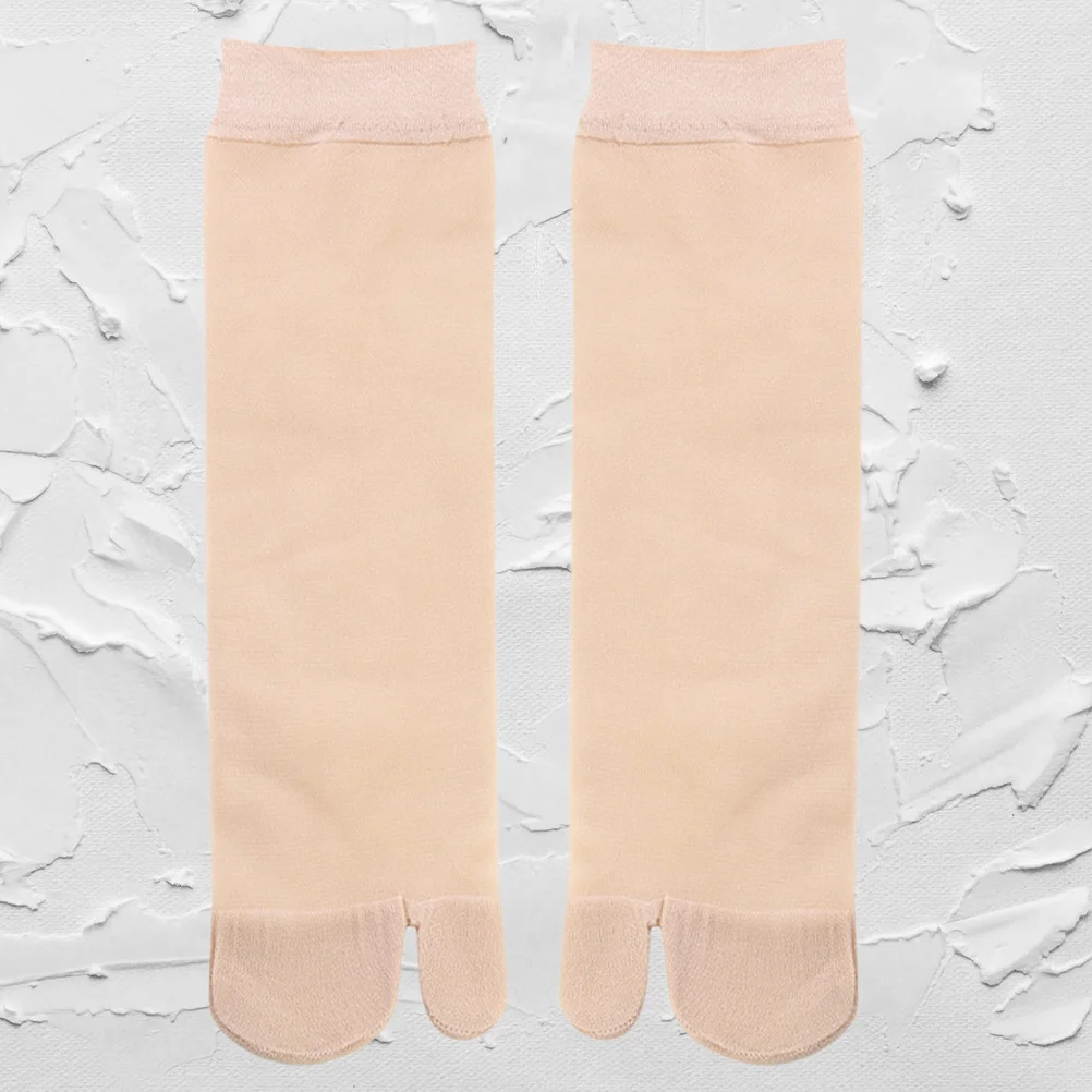 1 زوج سبليت تو الجوارب قصيرة خمسة أصابع امتصاص العرق إزالة الروائح الكريهة الجلد ودية للجنسين رقيقة جورب للرجال النساء الصيف الوجه