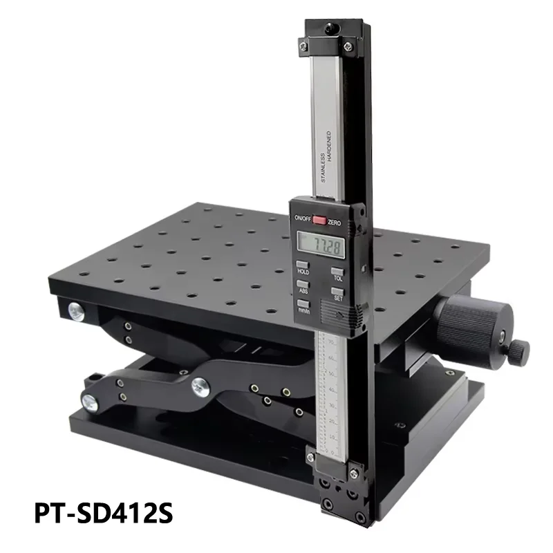 PT-SD410S Scissors Type Manual Lab Jack With Digital Vernier Caliper