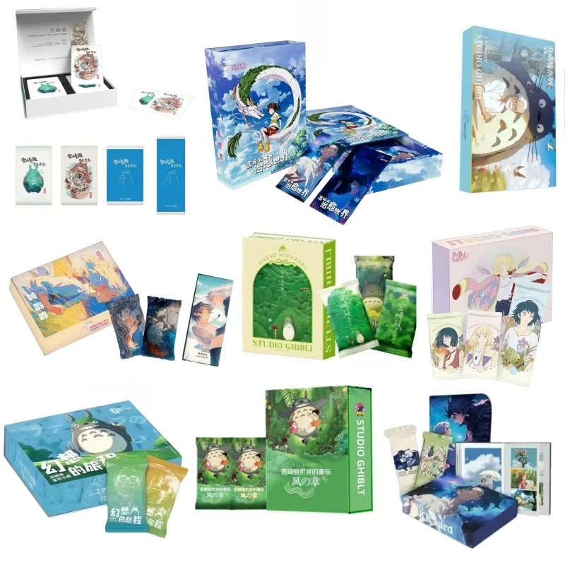 

New Full Range Miyazaki Hayao Card Booster Fairy Tales Classic Anime Childhood Memories Cherished Children's Toy Girls