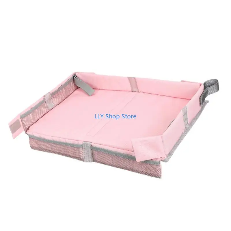 T8UD طائرات صديقة للطفل ملحقات السفر صينية صينية قابلة للطي طائرات الأطفال تلعب صينية صينية صغيرة للعب والإمداد #5