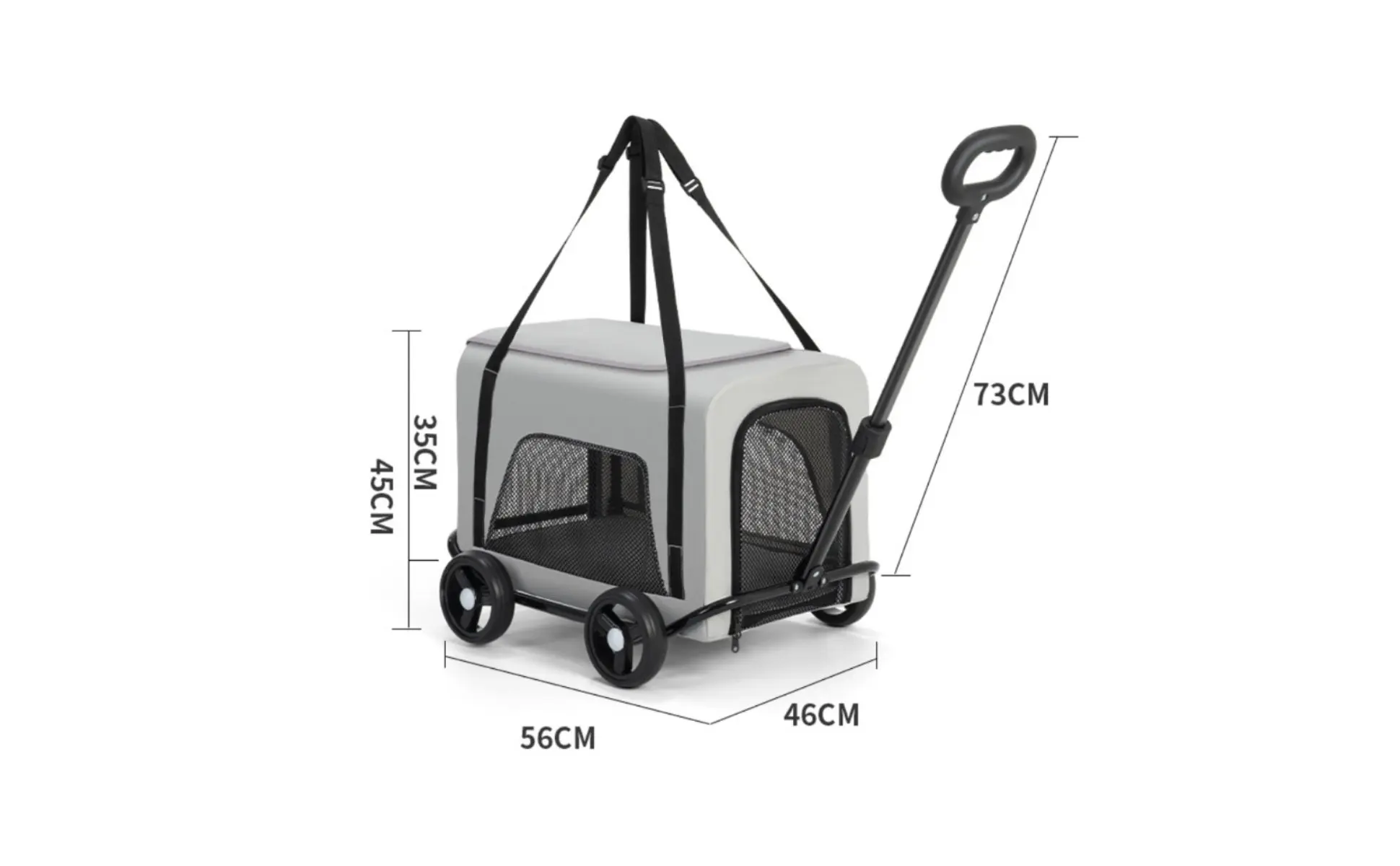 Foldable Pet Stroller Breathable Mesh Small Dog Feline Trolley Bag Pet Trolley Carrier Telescoping Handle Feline Rolling Carrier Foldable Pet Stroller Breathable Mesh Small Dog Feline Trolley Bag Pet Trolley Carrier Telescoping Handle Feline Rolling Carrier