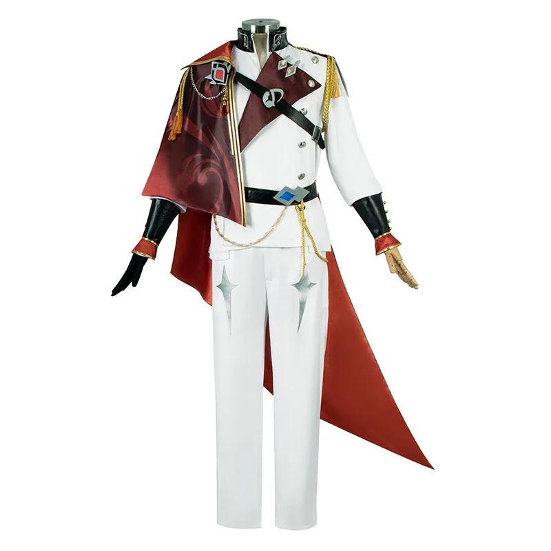 Genshin Impact Tartaglia Cosplay Symphony Costume da concerto parrucca uniforme Anime costumi di Halloween per uomo gioco