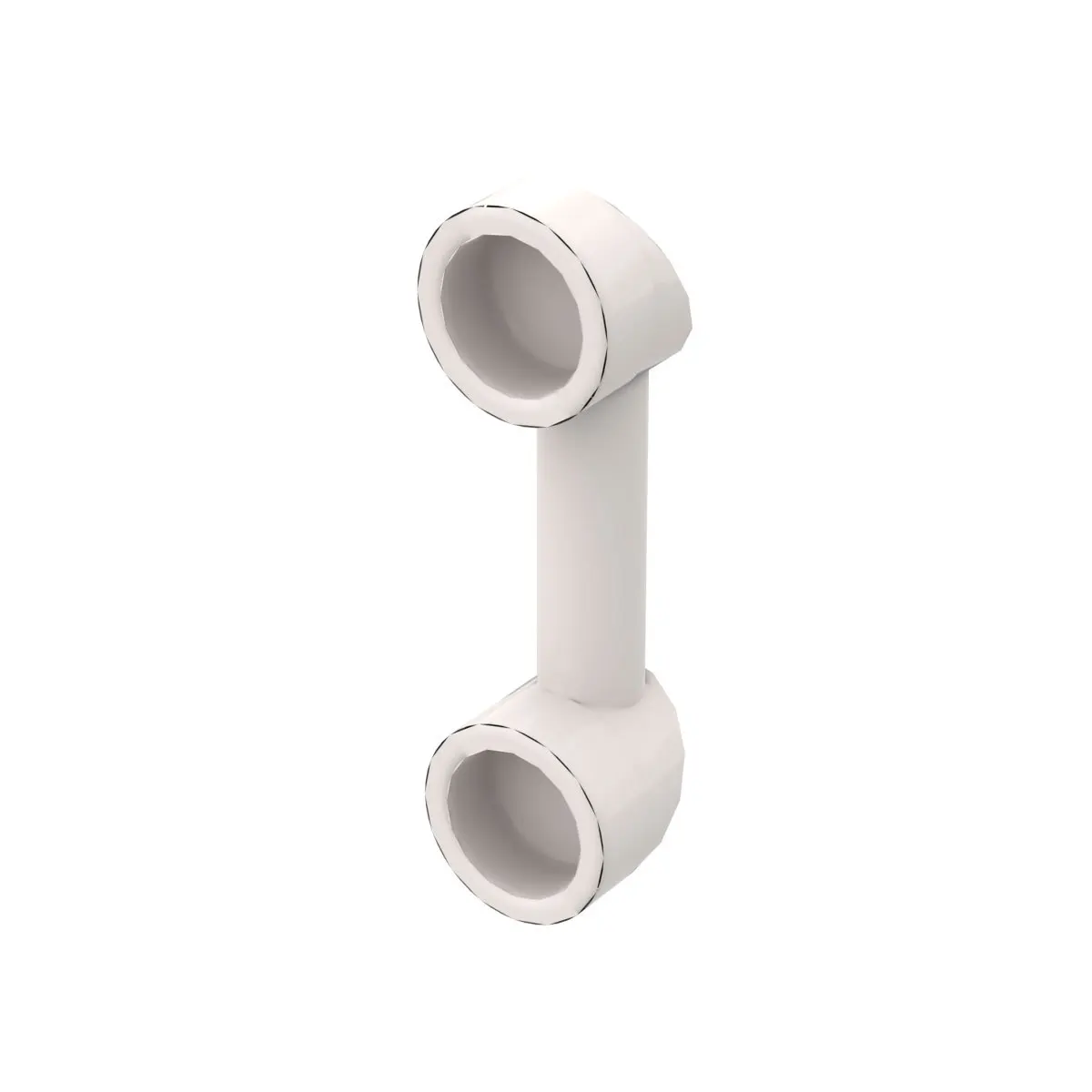 50 pçs 6190 barra 1x3 antigo telefone blocos de construção alça rádio 2 pinos tijolos partícula quebra-cabeça brinquedos crianças aniversário presente do miúdo