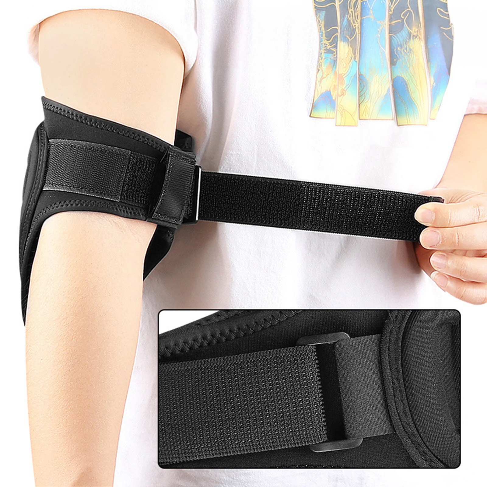 

Защитный бандаж для локтя бейсболиста с регулируемой степенью фиксации, подходит для детей и взрослых