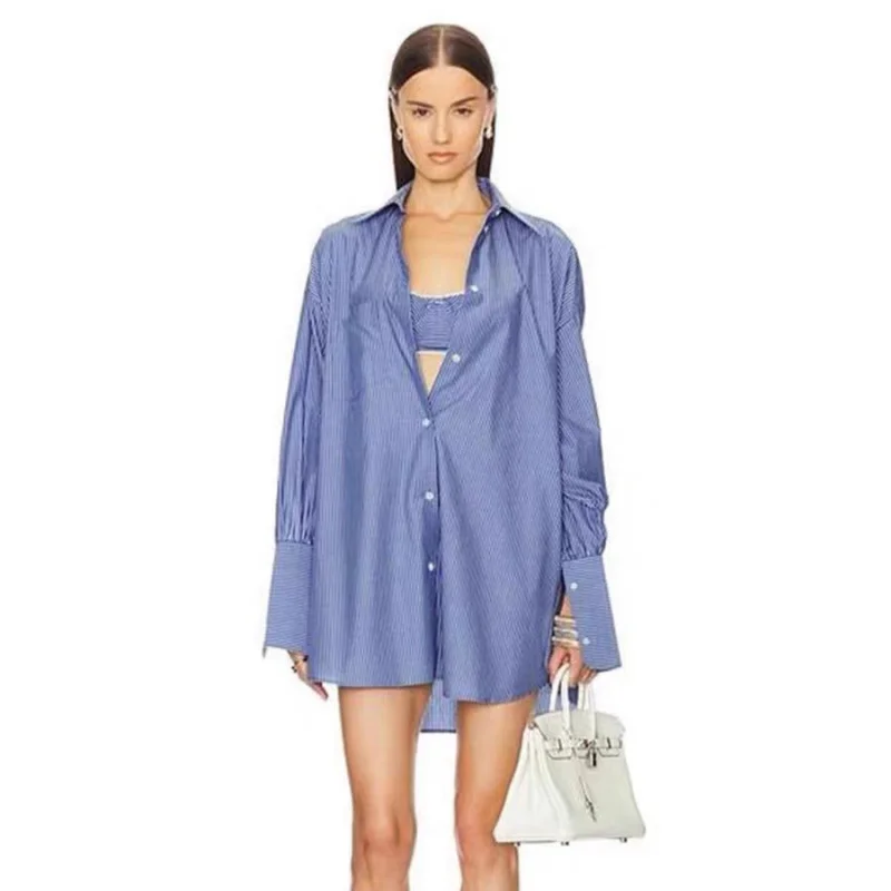 

Helsa Striped Set Women's Lazy Casual irt Strap orts Outfit Polyester Long Sve Hooded Zipper Closure Spring Collection