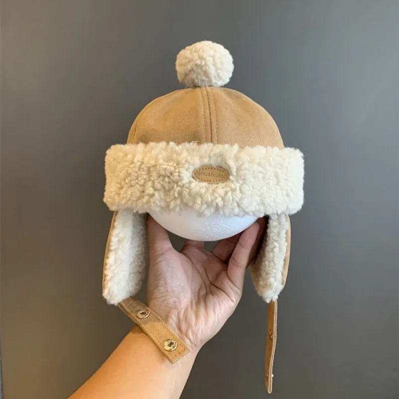 

Winter cute super cute boys and girls warm and fleece ear protectors 1-3 year old baby Lei Feng hat