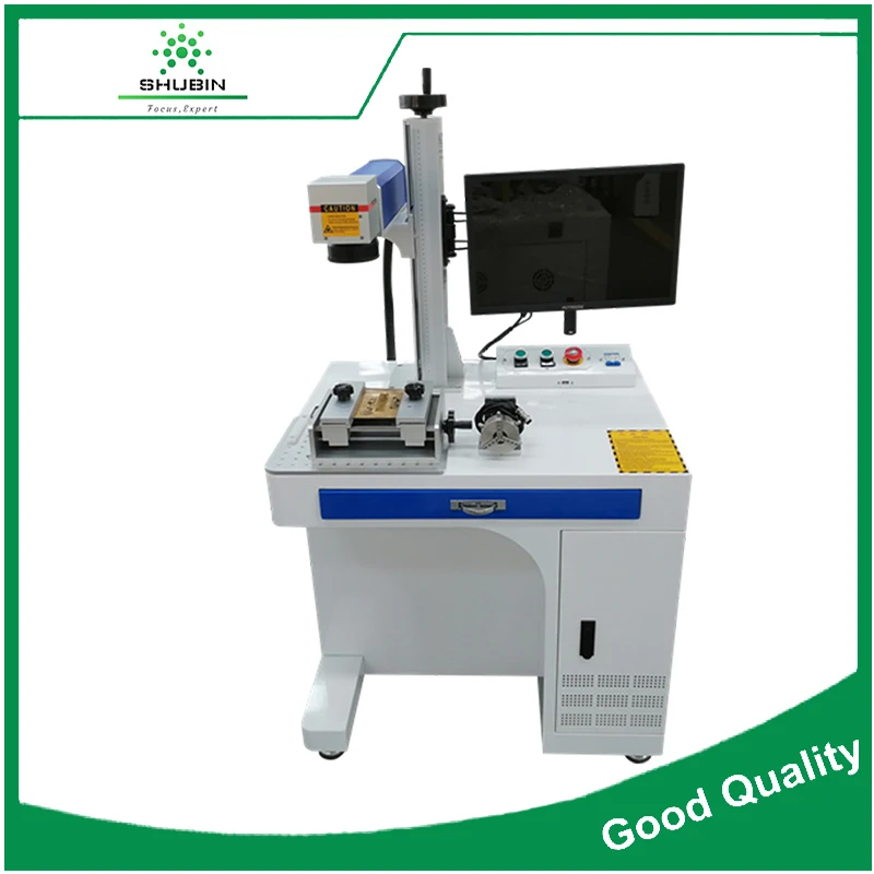 Raycus 50W Fiber Laser Marking Machine Closed for Phone Cover