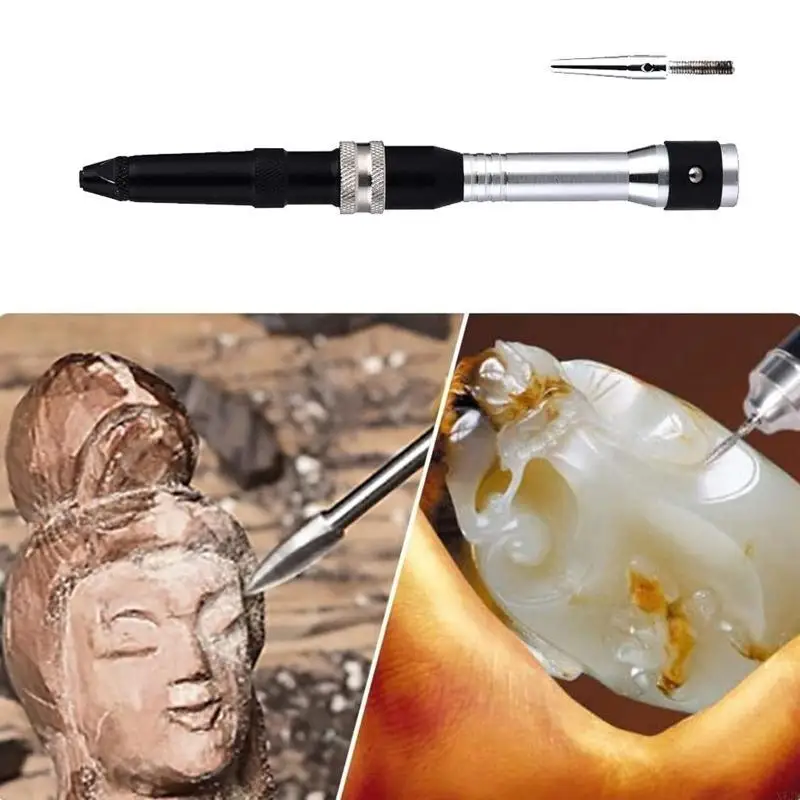 

Safe Handpiece Handle Jewelry Rotary Handpiece Goldsmith Tools Jewelry Engraving Hammer Handle Black