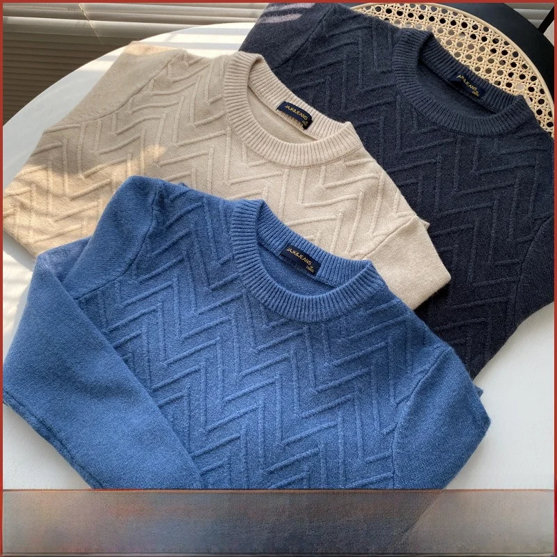 

Удобный круглый свитер Ne Base irt с 3D Emed Design, универсальный осенне-зимний новый уютный вязаный топ для молодежи