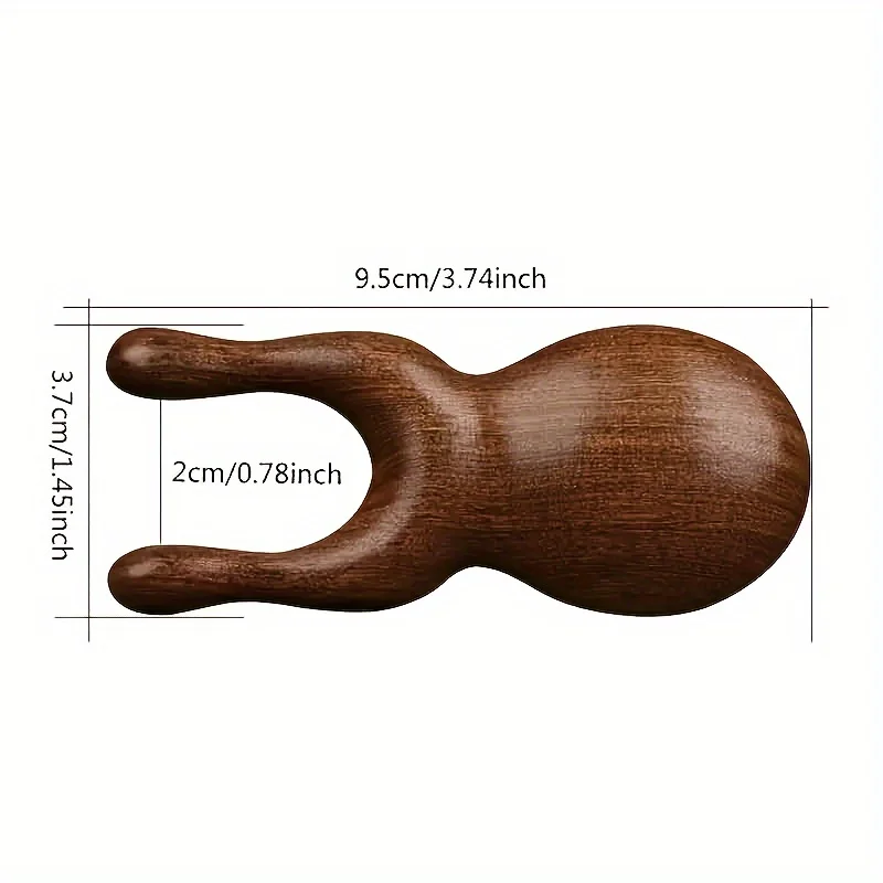 1pcs,Wooden Nose Gua Sha Massager Facial Massage Stick Pointing Massage Sandalwood Massage Tool for Guasha Scraping