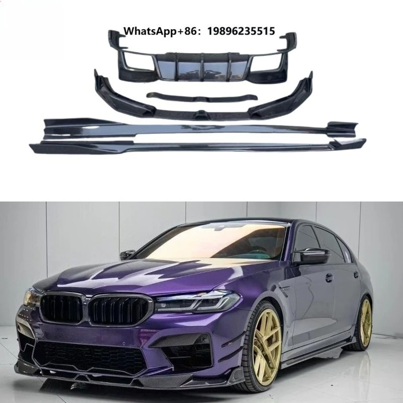 Carbon Fiber Bodykit for  5 Series G30 F90 M5  Front Lip Rear Diffuser Spoiler Side Skirt Car Body Kit