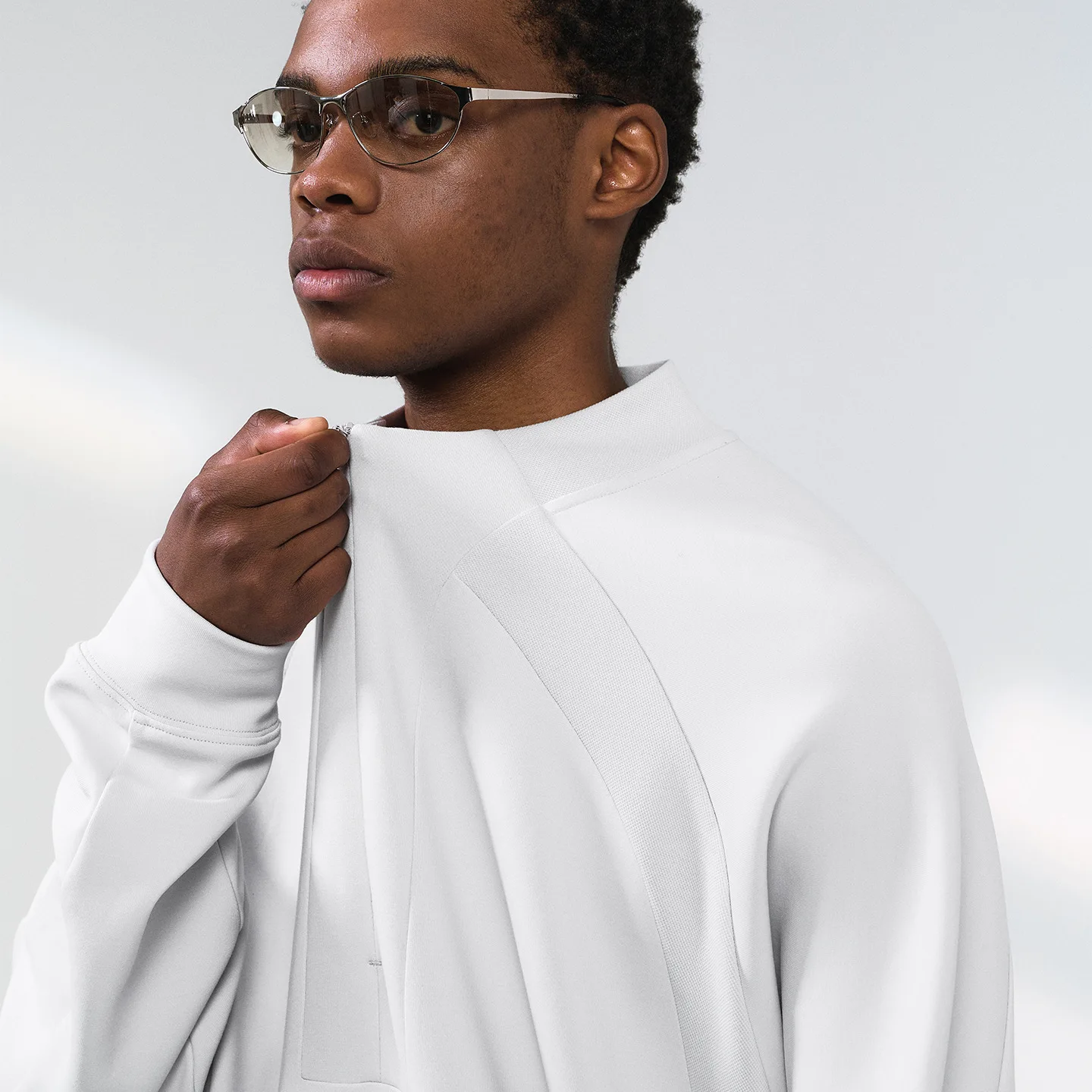 ليكرا للرجال ® سويت شيرت مرن بنصف سحاب: وصل حديثًا لخريف 2025، سترة بقلنسوة دافئة ومريحة للجنسين #5