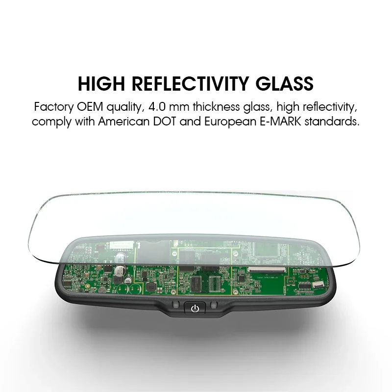 Popular 4.3 inch Rear View Mirror for car Toyota