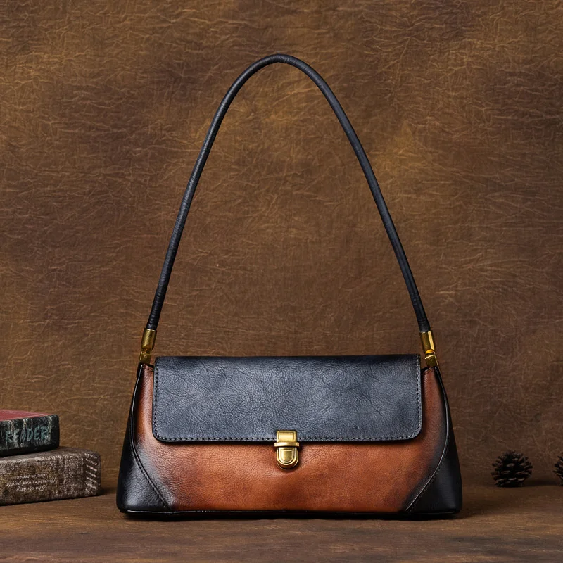 MOTAORA Retro Frauen Schulter Taschen Für Telefon Geldbörsen Und Designer Handtaschen Hohe Qualität Neue Luxus Echtes Leder Langen Griff Tasche