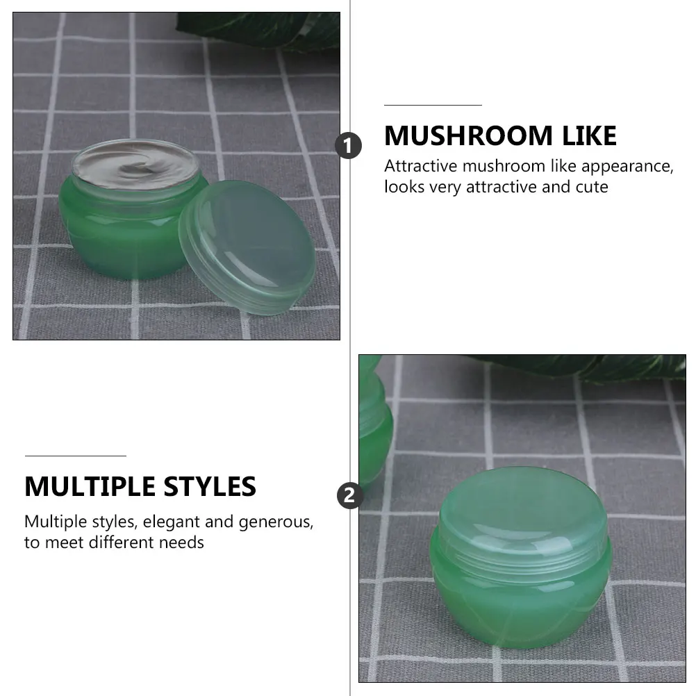

15pcs 20G Mushroom Plastic Cream Lotion Bottles Travel Containers Empty Packaging Bottles Creams Jars Toiletry