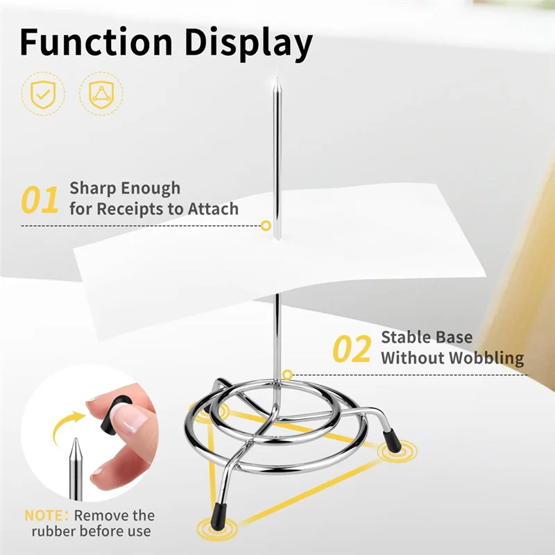 

SR-Ticket Stabber For Restaurant, 6PCS Ticket Receipt Holder Check Spindle Orders Spike For Kitchen Office Paper Notes