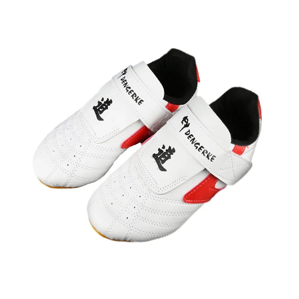 Taekwondo Shoes Breathable Kung Fu Shoes Taichi Karate Martial Arts Wrestling Sneaker Adult Children Soft Sole Sport Shoes