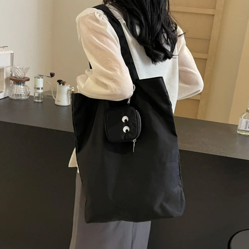 High Color Value Fshion Trend Embroidery Color Cloth Bag Cute Foldable Storage Bag Daily Casual  All-Match Shoulder Bag - view 6