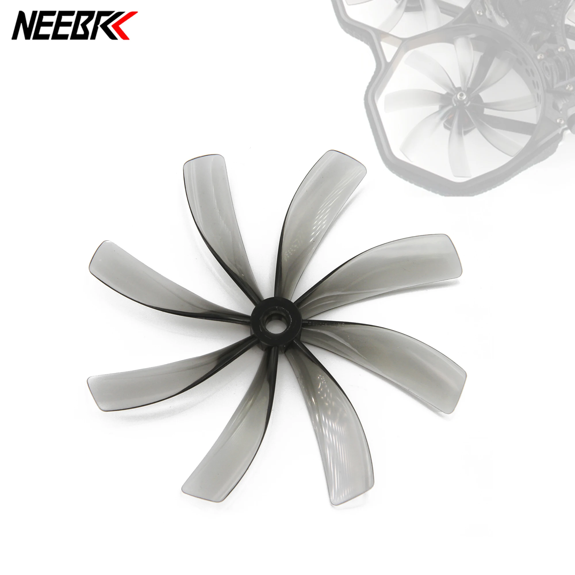 Новый NEEBRC 89MM 89x8 8-blade CW CCW 3,5 inch Cinewhoop Prop 5mm вал Пропеллер для FPV гоночных дронов квадрокоптеров DIY 2 пары