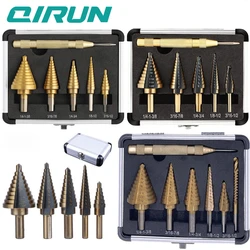 Imperial 5PCS Pagoda Diamond 6PCS triangular handle straight groove step drill, reamer, high-speed steel drilling bit