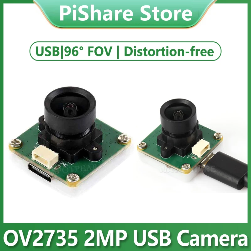 

USB-камера Raspberry Pi OV2735 2 МП (A) без искажений, USB 2.0 для Jeston RDK