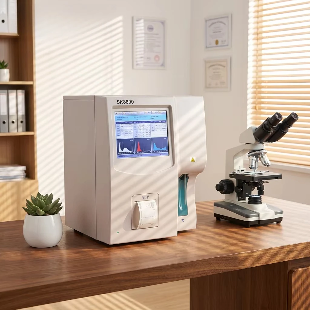 Three-part analyzer open system complete count veterinary equipment for dogs, cats, etc. Sinothinker SK8800 VET