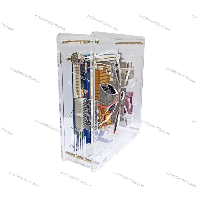 

DIY MINI ITX Case HTPC Computer Cases Transparent Chassis Desktop for Game Chassis Support 2.5 SSD 17*17CM