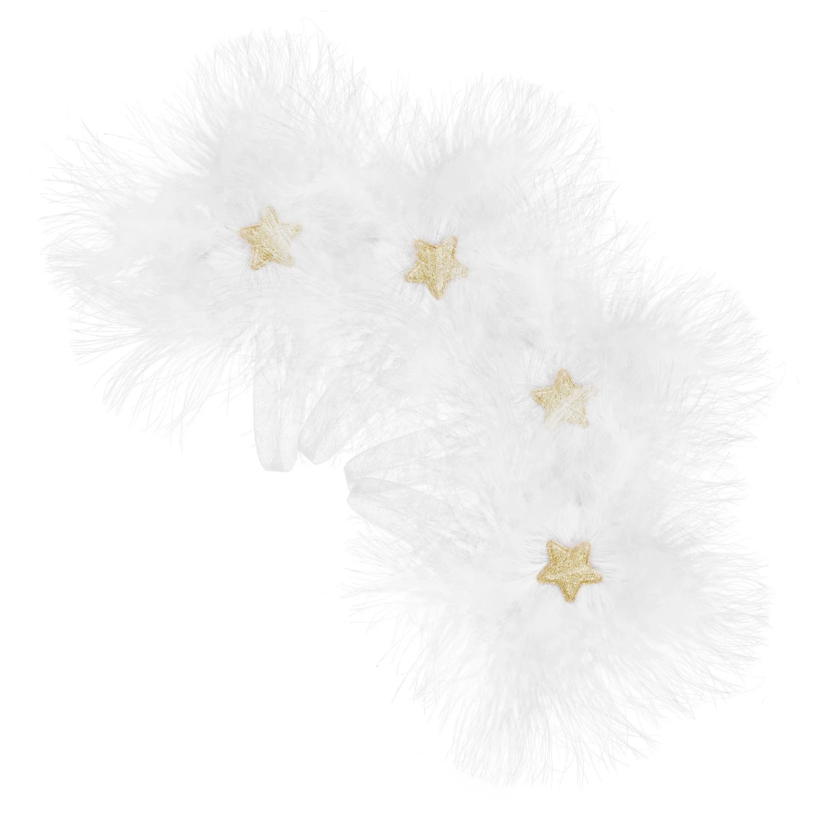 

4Pcs Hanging Ornaments Elegant Five-Pointed Star Christmas Tree Pendants Festive Xmas Decor for Home Office Mall