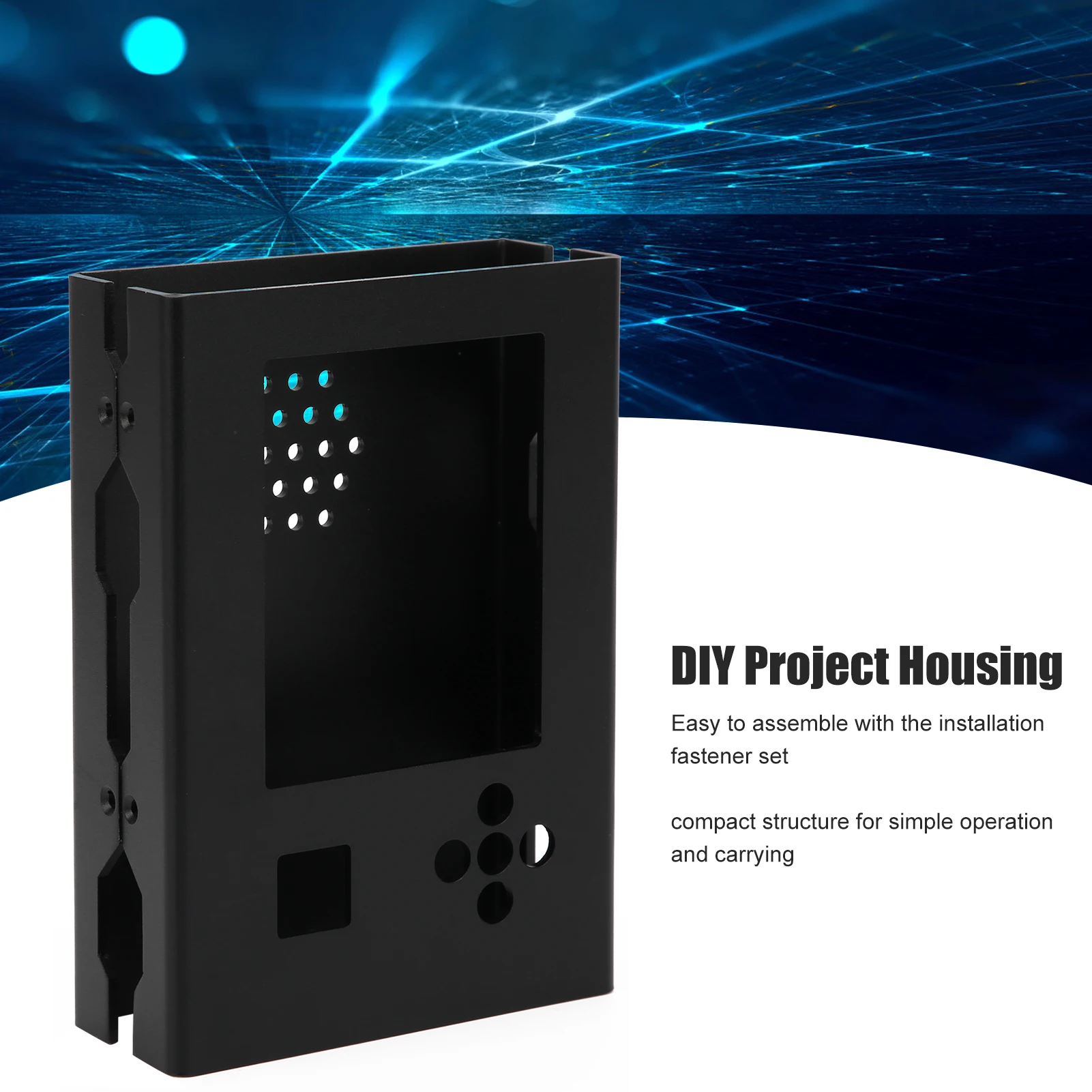 Aluminum Alloy Case Enclosure Shell Project Box Protective Housing for PortaPack H2 Aluminum Alloy Enclosure DIY Project Housing