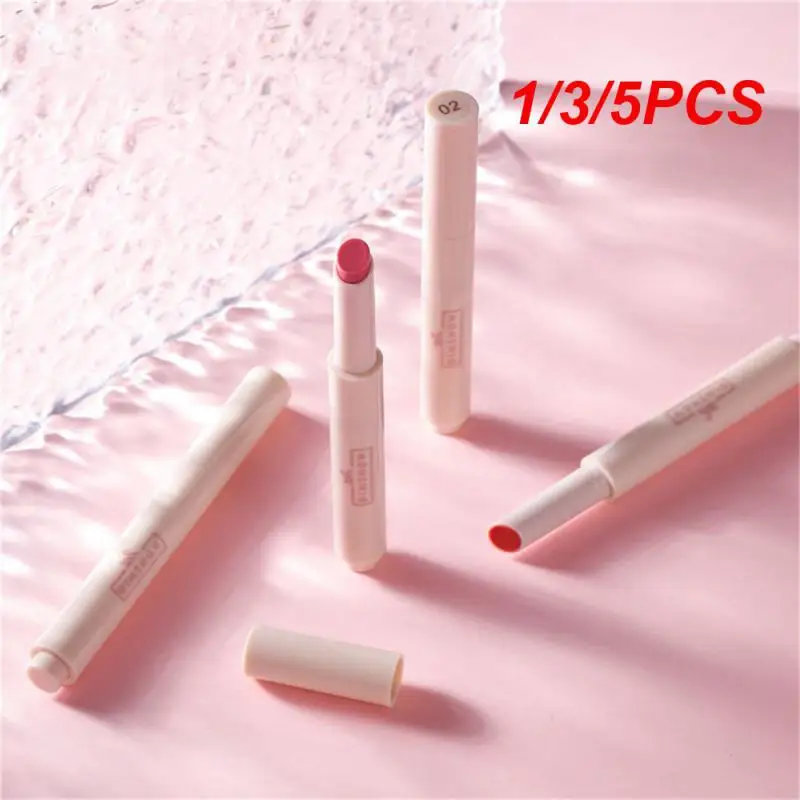 1/3/5PCS Non Stick Lipstick Moisturizing Water Light Revitalization Mirror Lip Gloss Cosmetic Surge Moisturizing Lipstick