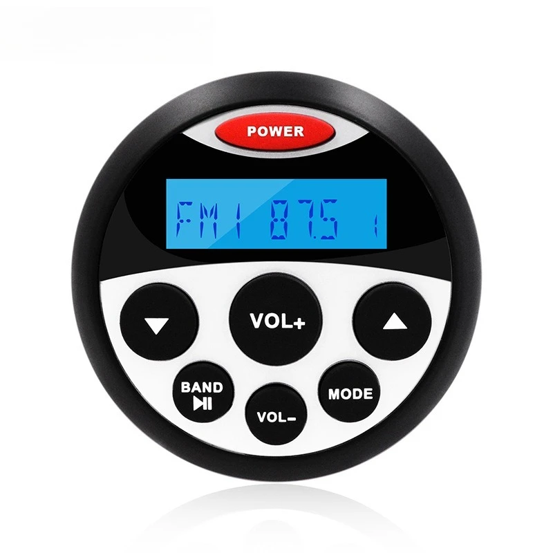 

RV Yacht Waterproof Bluetooth FM Marine Radio, Motorcycle USB MP3 Controlled Audio Player