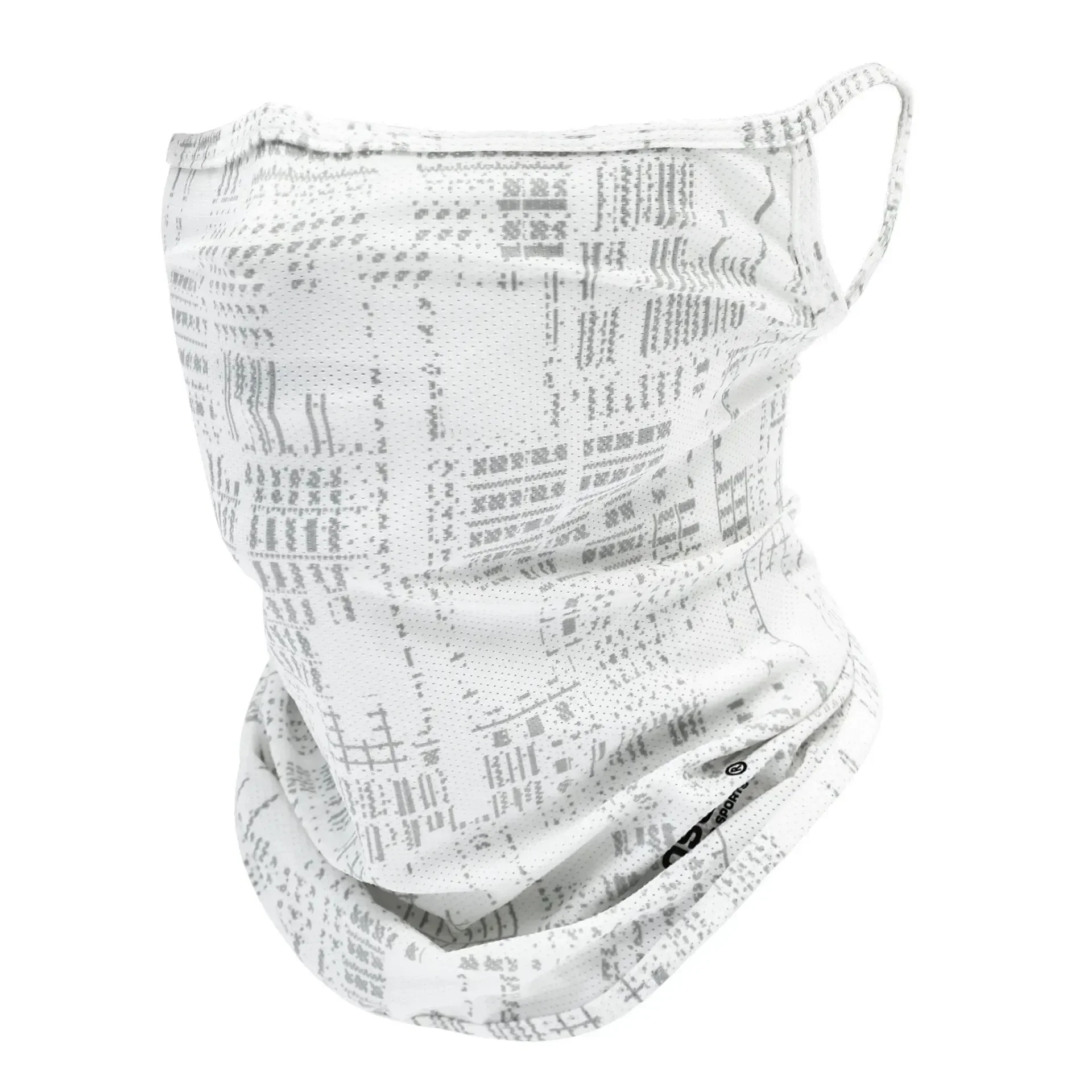Thin Breathable Quick-dry Outdoor Face Mask Sun Protection Summer Ice Silk Scarf Letter Pullover Neck Warmer
