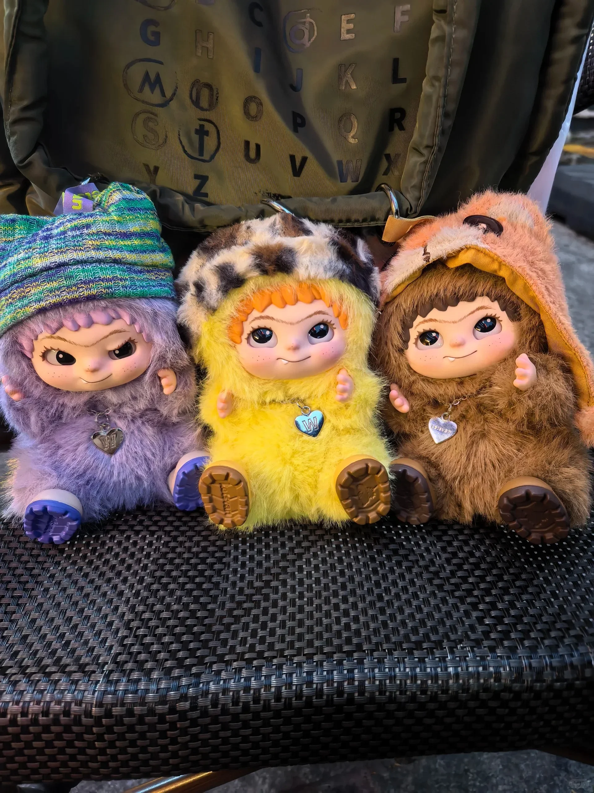 Милая плюшевая кукла-брелок в виде монстров, коробка, игрушка, новая виниловая кукла, кавайный рюкзак, подвеска, украшение, чехол, подарки, милый wakuku