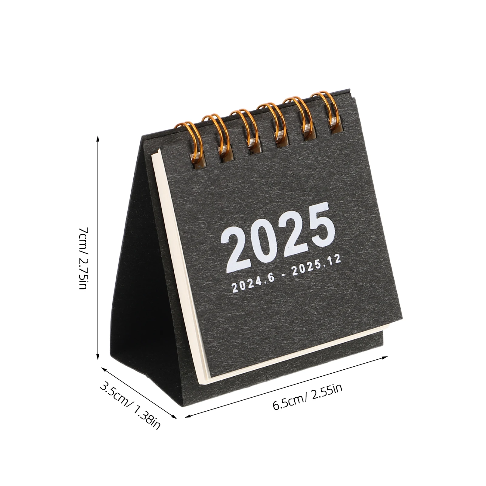 2 قطعة 2025 تقويم الطاولة الصغيرة قوي دوامة ملزمة مكتب مخطط 2024.06-2025.12 الاستخدام اليومي مكتب المنزل الجدول السنوي #6