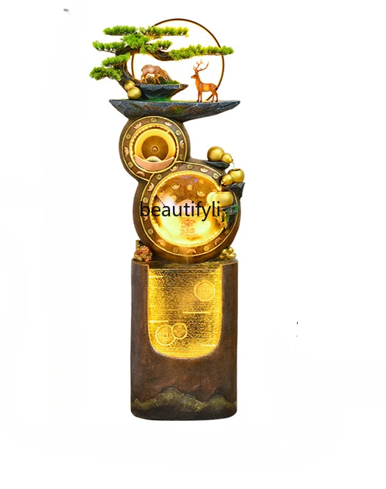 Gourd Flowing Water Ornaments Circulating Water Fountain Lucky Decoration Home Living Room Decorations Office