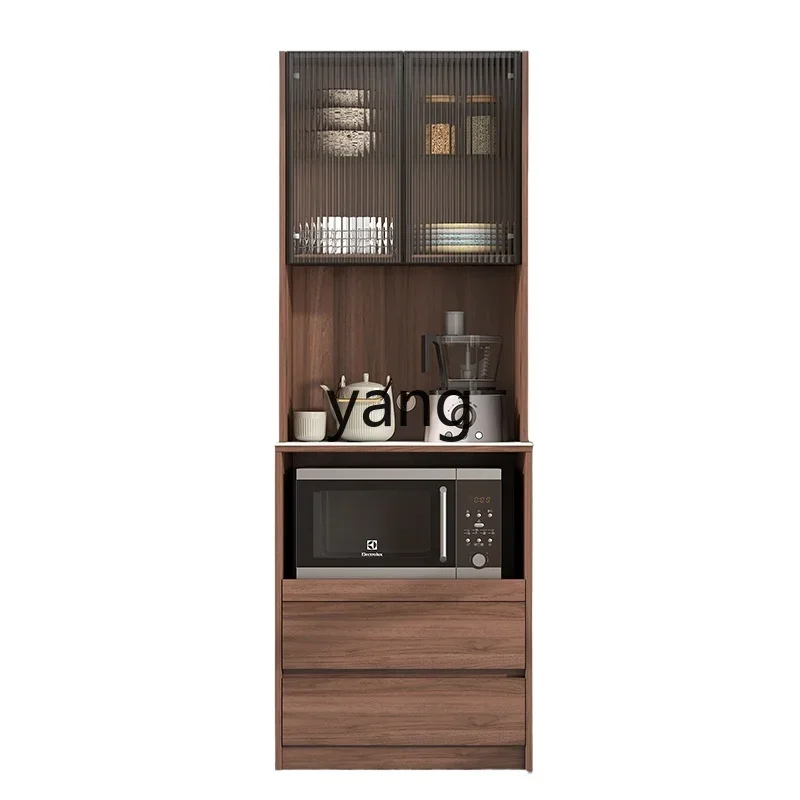 yjq modern simple rock slab dining side cabinet pulling locker integrated