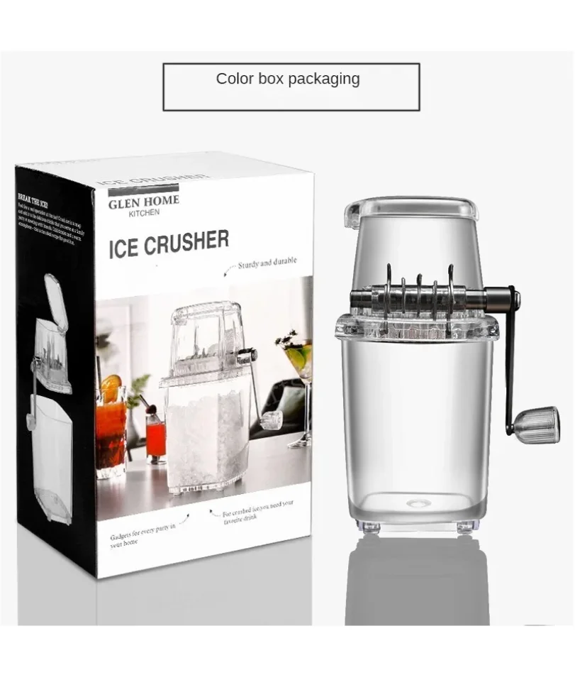 Multi-função para casa barra de cozinha portátil mão raspada máquina de gelo transparente liquidificadores de gelo ferramentas manual triturador de gelo