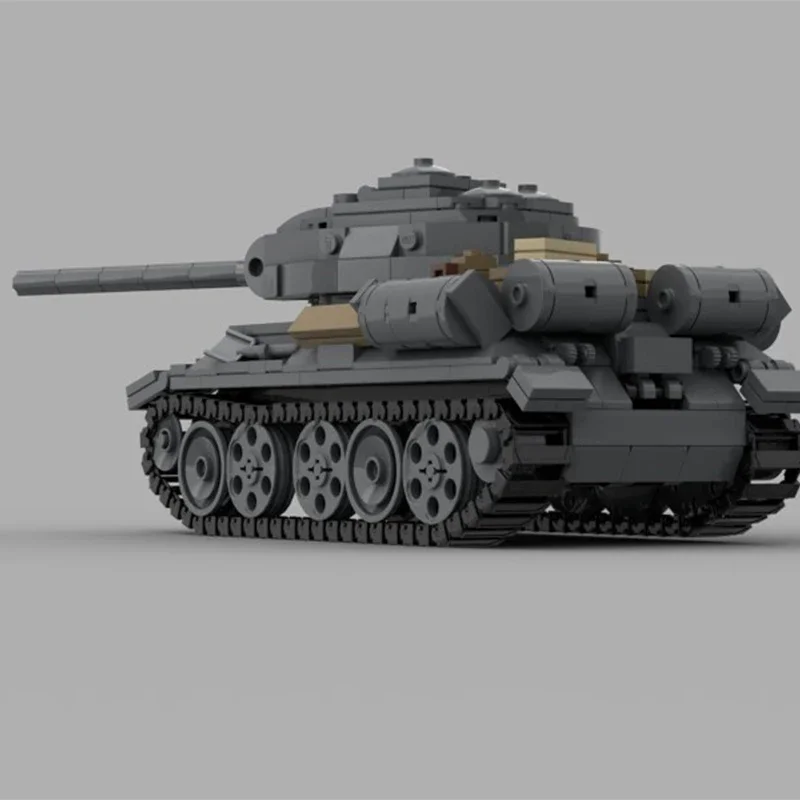 539 peças moc t34/85 blocos de construção de tanque médio soviético presente de natal educacional assy-to-start kit amigável para iniciantes