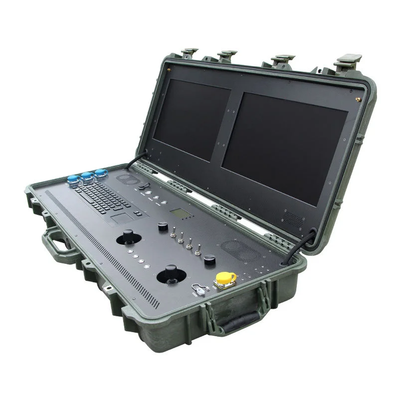 

RC VTOL Drone Dual Screen Ground Control Station HD Display Integrated Industrial Grade PC System Drone Data Link Remote Control